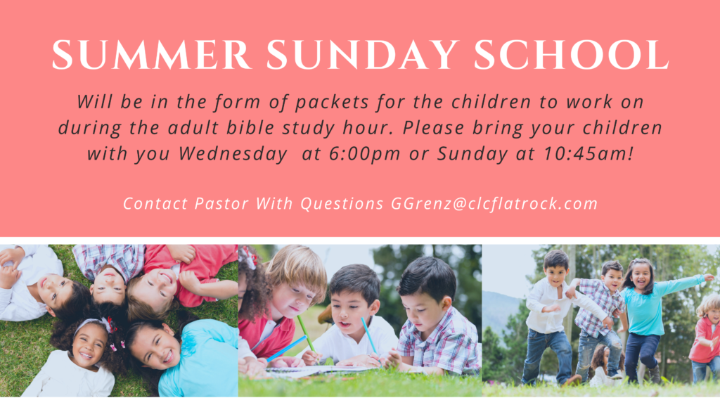 Summer Sunday School - Community Lutheran Church